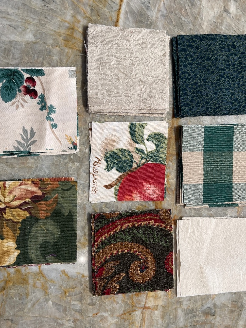 53 Precut 4" Quilt Squares Assorted Fabric Patchwork Craft Lot